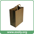 Natural Brown Kraft Paper Gift Bag with Flat Paper Handles